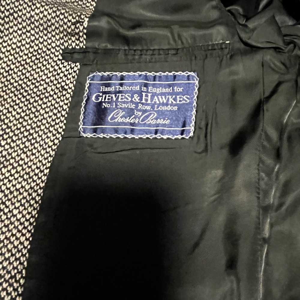 🤑3 for $12 🤑BARGAIN ALERT! $5 Vintage Men's Black and White Tweed Blazer - Picture 10 of 14